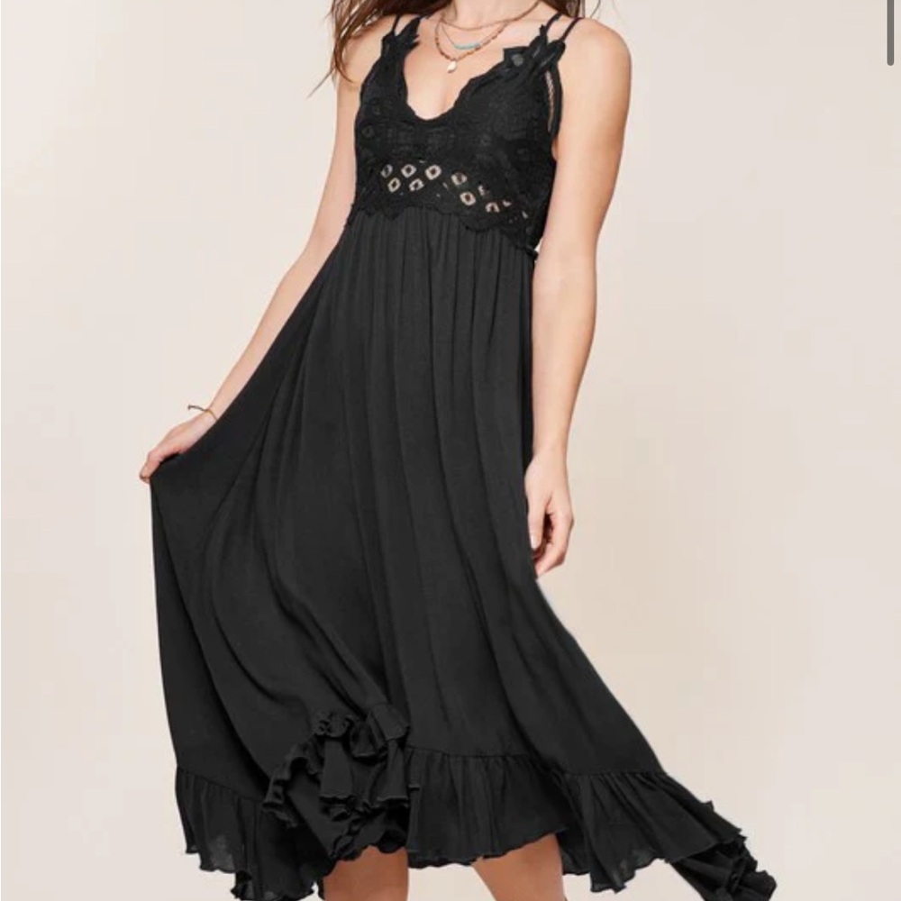 LA MIEL high low black dress